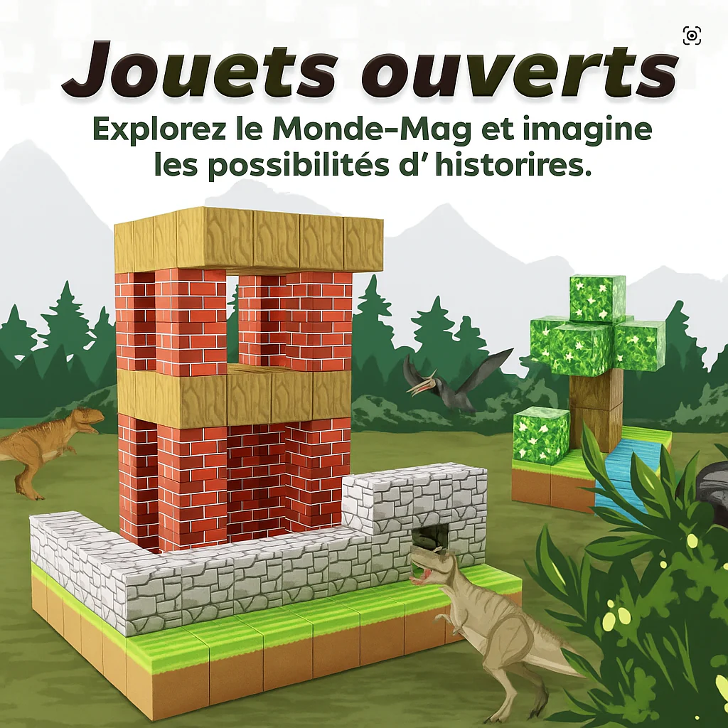 Jeux de bloc magnétique Montesorri - Image 2