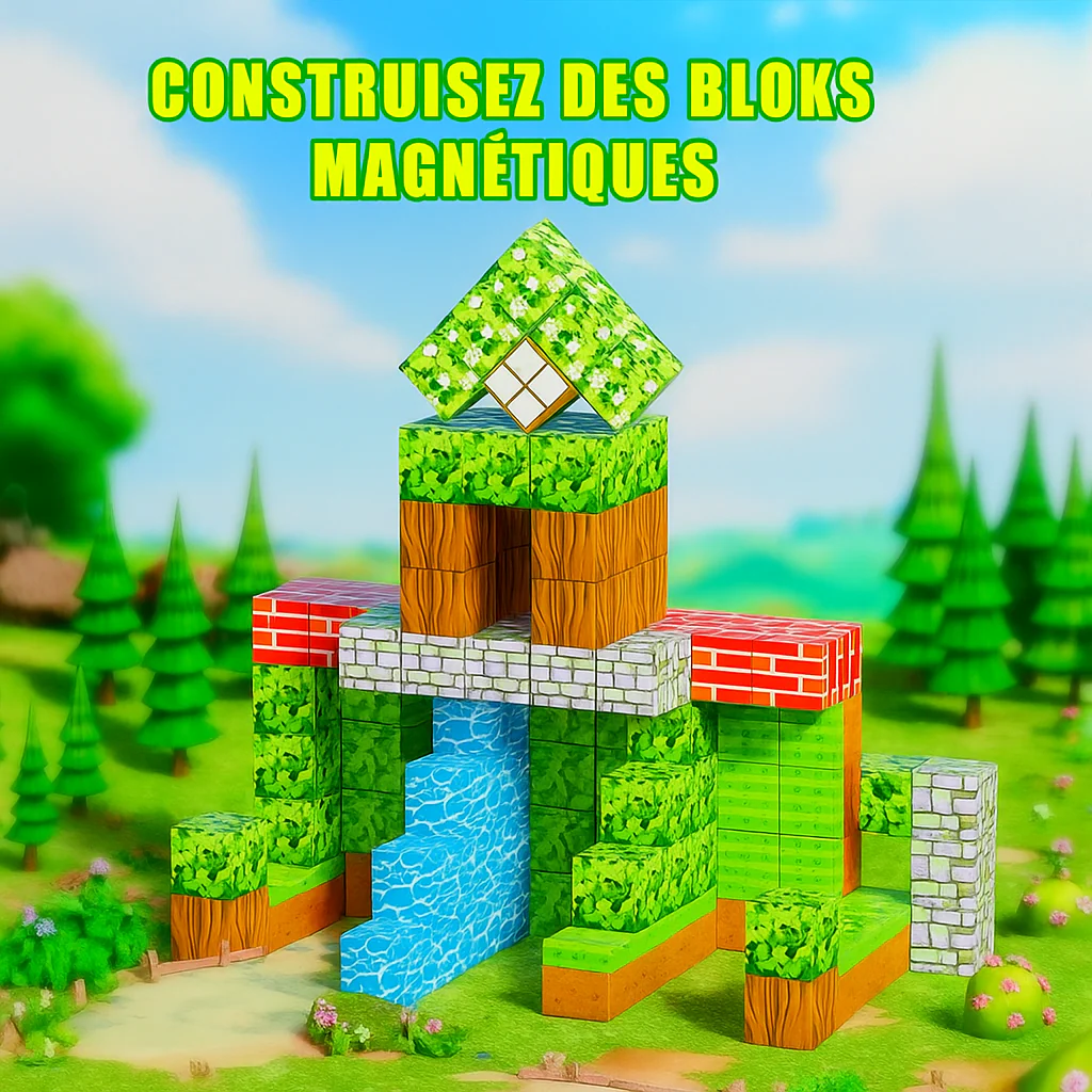 Jeux de bloc magnétique Montesorri - Image 4