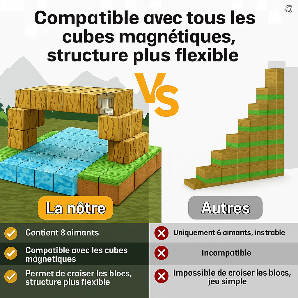 Jeux de bloc magnétique Montesorri - Image 5